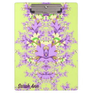 SARAH ANN ~ Mauve, Gele en Groene Bloemen Klembord