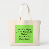 sarah ' bachelorette weekend grote tote bag (Voorkant)