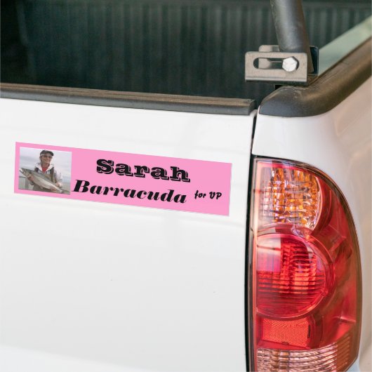 Sarah Barracuda voor VP Bumpersticker (Op Truck)