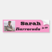 Sarah Barracuda voor VP Bumpersticker (Voorkant)