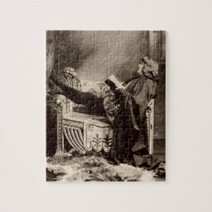 Sarah Bernhardt (1844-1923) als Hamlet in 1899 Legpuzzel