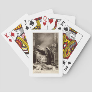 Sarah Bernhardt (1844-1923) als Hamlet in 1899 Pokerkaarten