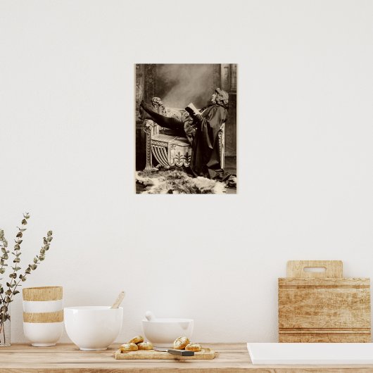 Sarah Bernhardt (1844-1923) als Hamlet in 1899 Poster (Keuken)