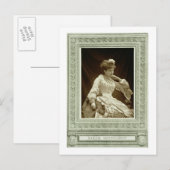 Sarah Bernhardt (1844-1923), van 'Galerie Contemp Briefkaart (Voorkant / Achterkant)