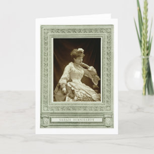 Sarah Bernhardt (1844-1923), van 'Galerie Contemp Kaart
