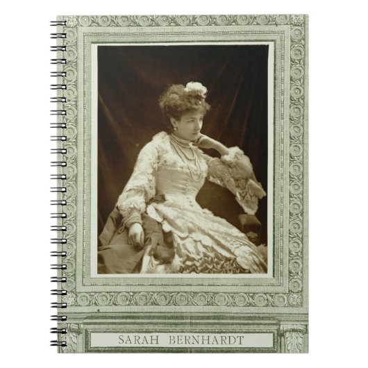 Sarah Bernhardt (1844-1923), van 'Galerie Contemp Notitieboek (Voorkant)