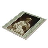 Sarah Bernhardt (1844-1923), van 'Galerie Contemp Tegeltje (Zijkant)