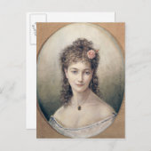 Sarah Bernhardt 1869 Briefkaart (Voorkant / Achterkant)