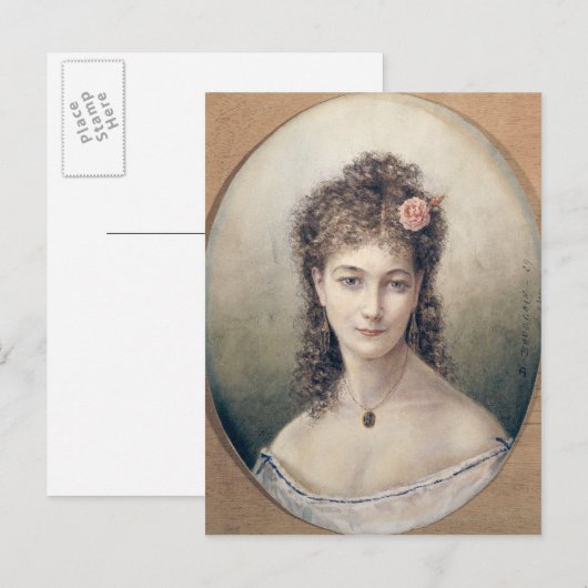 Sarah Bernhardt 1869 Briefkaart (Voorkant / Achterkant)