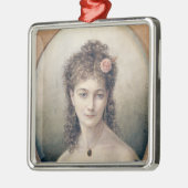 Sarah Bernhardt 1869 Metalen Ornament (Links)