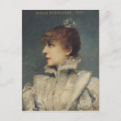 Sarah Bernhardt 1875 Briefkaart (Voorkant)
