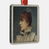 Sarah Bernhardt 1875 Metalen Ornament (Rechts)