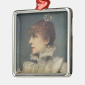 Sarah Bernhardt 1875 Metalen Ornament (Links)