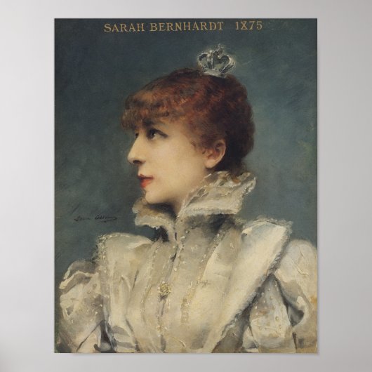 Sarah Bernhardt 1875 Poster (Voorkant)
