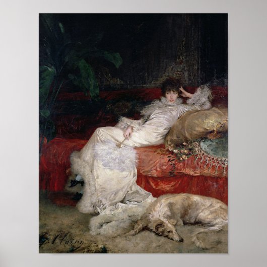 Sarah Bernhardt 1876 Poster (Voorkant)