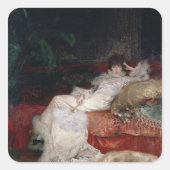 Sarah Bernhardt 1876 Vierkante Sticker (Voorkant)