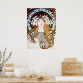 Sarah Bernhardt - Alphonse Mucha Poster (Keuken)