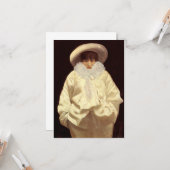 Sarah Bernhardt als Pierrot Kaart (Voorkant / Achterkant in situ)