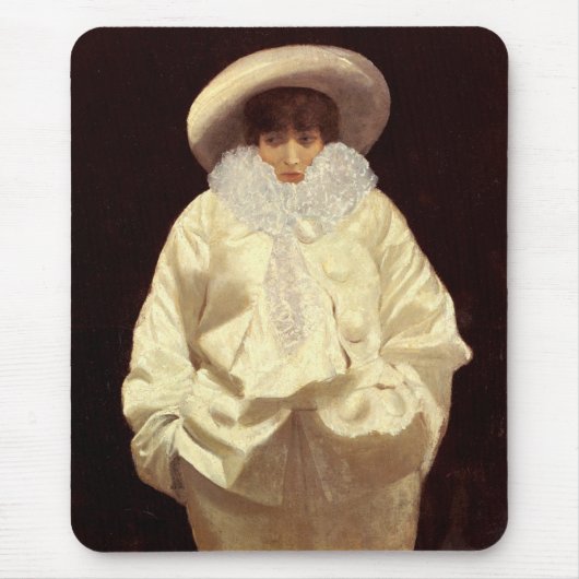Sarah Bernhardt als Pierrot (Sad Clown) Muismat (Voorkant)