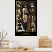 Sarah Bernhardt Briefkaart Mosaic Poster (Keuken)