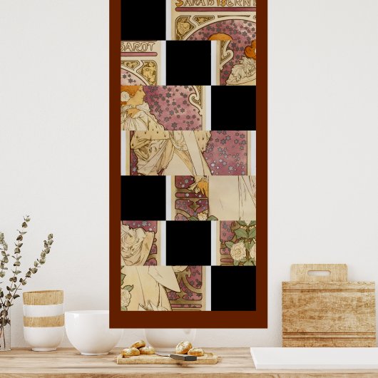 Sarah Bernhardt - Door: Alfons Mucha Poster (Keuken)