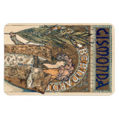 Sarah Bernhardt door Alphonse Mucha Magneet (Horizontaal)