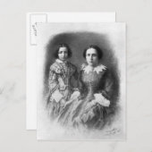 Sarah Bernhardt en haar moeder? Briefkaart (Voorkant / Achterkant)