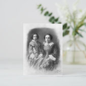 Sarah Bernhardt en haar moeder? Briefkaart (Staand voorkant)
