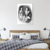 Sarah Bernhardt en haar moeder? Canvas Afdruk (Insitu (Slaapkamer))