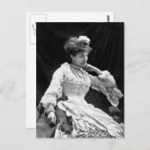Sarah Bernhardt  Foto - 1877 Briefkaart (Voorkant / Achterkant)