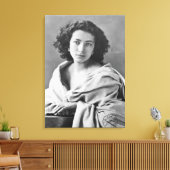 Sarah Bernhardt in costume, c.1860 Canvas Afdruk (Insitu (Woonkamer))
