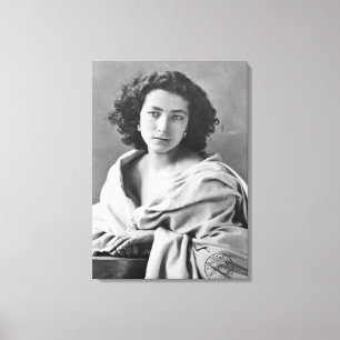 Sarah Bernhardt in costume, c.1860 Canvas Afdruk