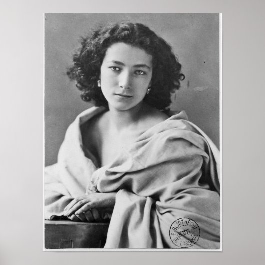 Sarah Bernhardt in costume, c.1860 Poster (Voorkant)