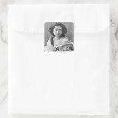 Sarah Bernhardt in costume, c.1860 Vierkante Sticker (Tas)
