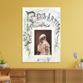 Sarah Bernhardt in de rol van Marion Delorme Canvas Afdruk (Insitu (Woonkamer))