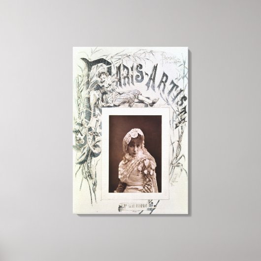 Sarah Bernhardt in de rol van Marion Delorme Canvas Afdruk (Voorkant)