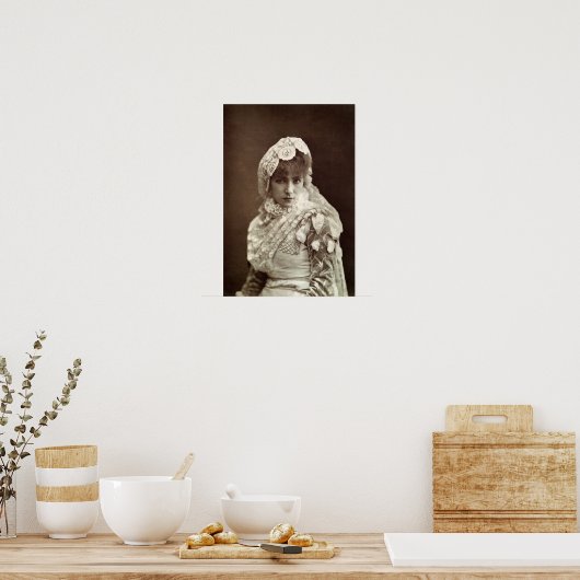 Sarah Bernhardt in de rol van Marion Delorme Poster (Keuken)