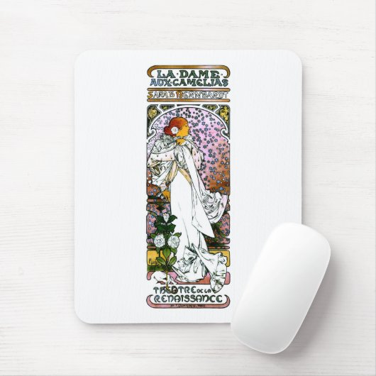 Sarah Bernhardt, La Dame aux Camélias, Mucha Fine Muismat (Met muis)