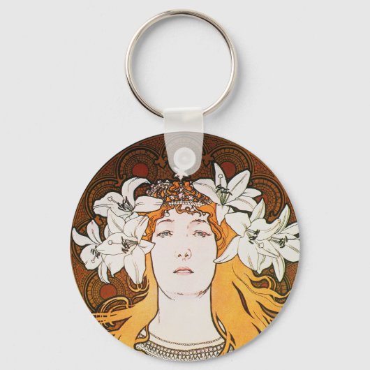 Sarah Bernhardt, Mucha Sleutelhanger (Voorkant)