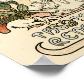 SARAH BERNHARDT Paris Theater Mucha Art Nouveau Poster (Hoek)