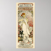 SARAH BERNHARDT Paris Theater Mucha Art Nouveau Poster (Voorkant)