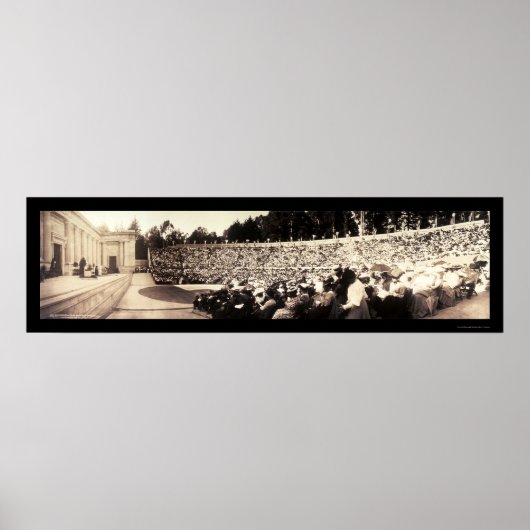 Sarah Bernhardt Phedre in Berkeley CA Foto 1906 Poster (Voorkant)