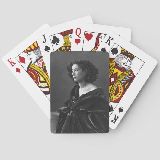 Sarah Bernhardt Pokerkaarten (Achterkant)