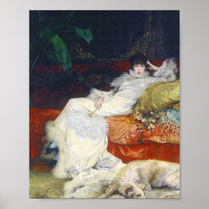 Sarah Bernhardt - Portret 1876 Poster