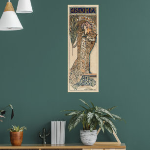 Sarah Bernhardt van Alphonse Mucha Poster