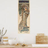 Sarah Bernhardt van Alphonse Mucha Poster (Keuken)
