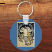 Sarah Bernhardt van Alphonse Mucha Sleutelhanger (Voorkant)