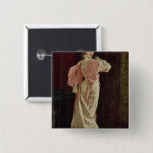 Sarah Bernhardt Vierkante Button 5,1 Cm (Voorkant /achterkant)