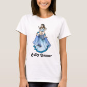 Sarah Blue Bellydancer T-shirt (Voorkant)