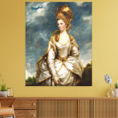Sarah Campbell van Joshua Reynolds Canvas Afdruk (Insitu (Woonkamer))